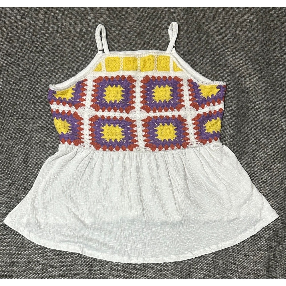 Maurices‎ Women's L Crochet Peplum Tank Top